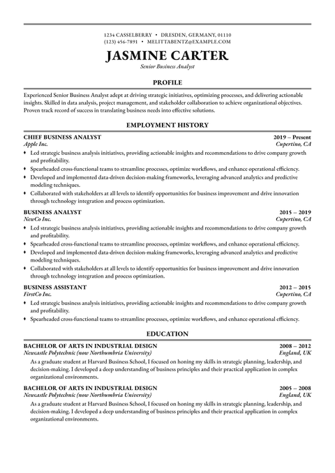Resume Template