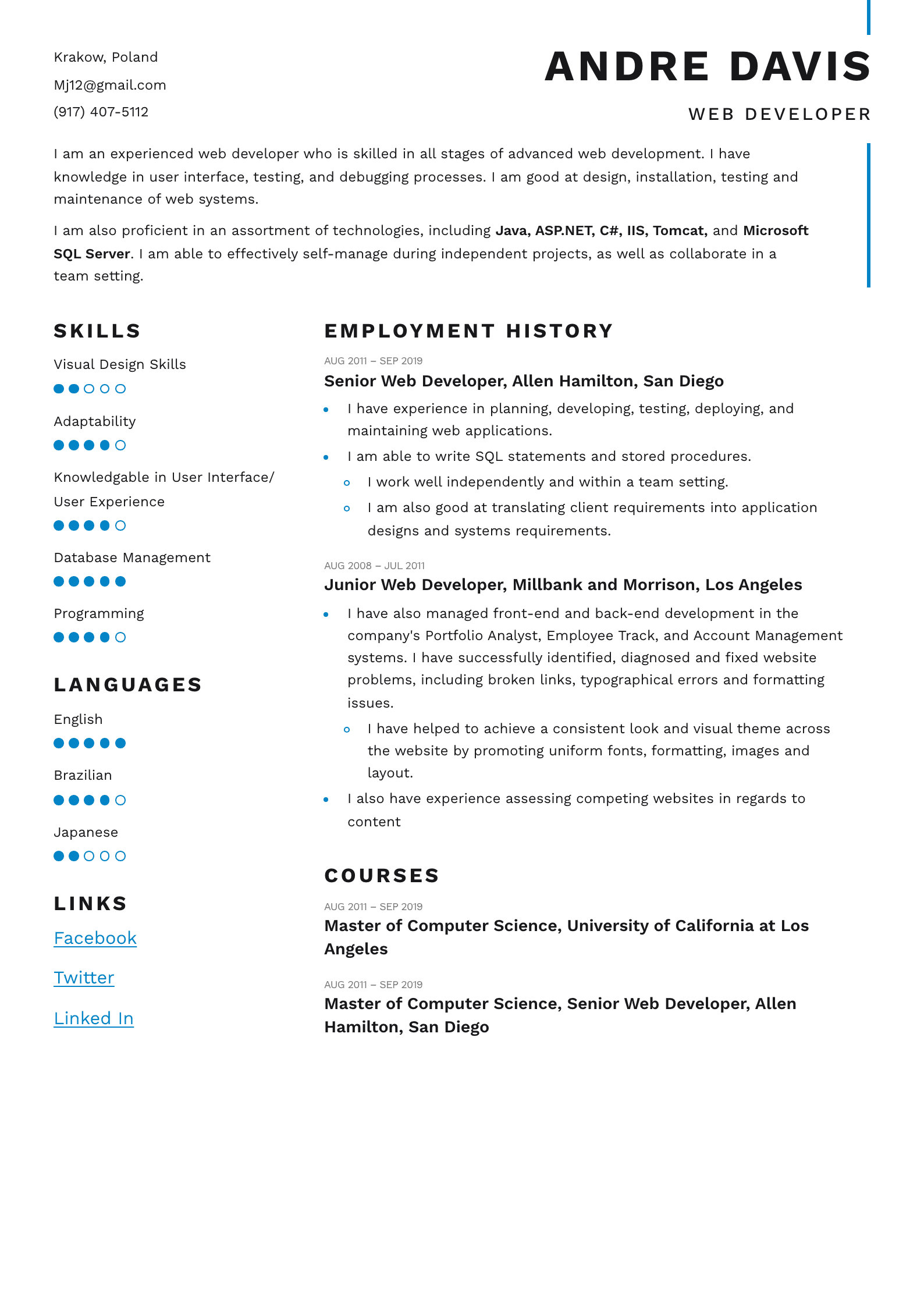 Resume template